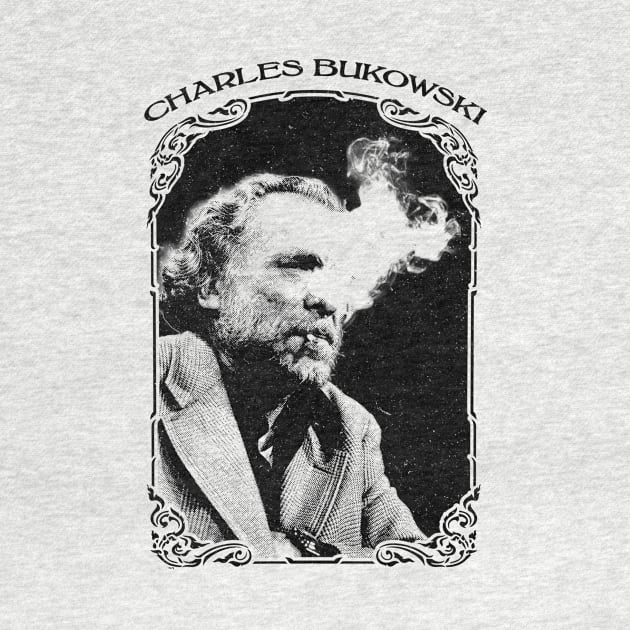 Charles Bukowski Smoking Vintage by Suksesno Aku Gusti